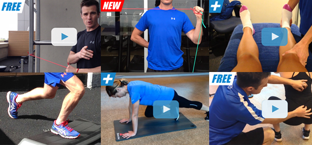 GET NEW FREE EXERCISES AND REHAB VIDEOS